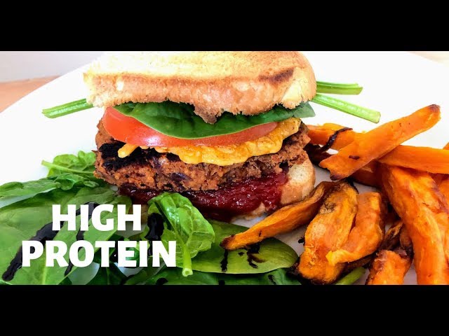 ONLY 2 INGREDIENTS!!! Vegan & HIGH in PROTEIN Burger Patties!