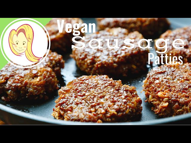 Plant-based breakfast Sausage Patties (gluten-free, nut-free, oil-free options)