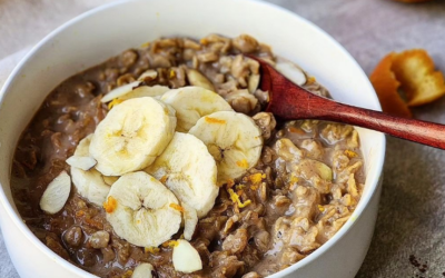 Almond Carob Oatmeal by Eaten 2.0