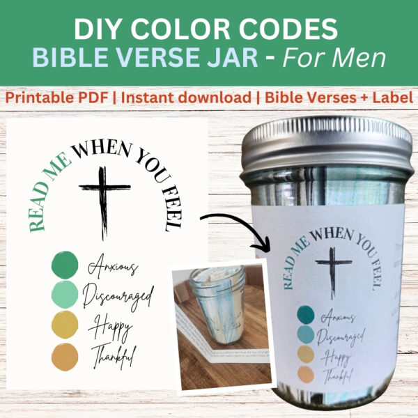 DIY Bible Verse Jar for Men - Read Me When Bible Verse Jar